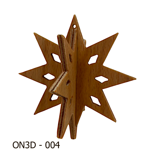 Vánoční ozdoba 3D nezdobená  ON3D 004