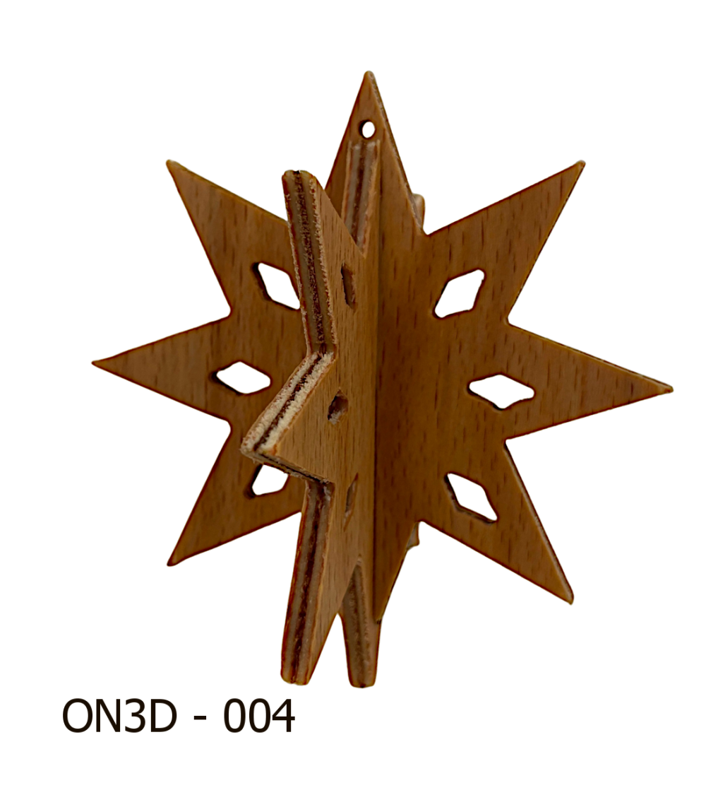 Vánoční ozdoba 3D nezdobená  ON3D 004