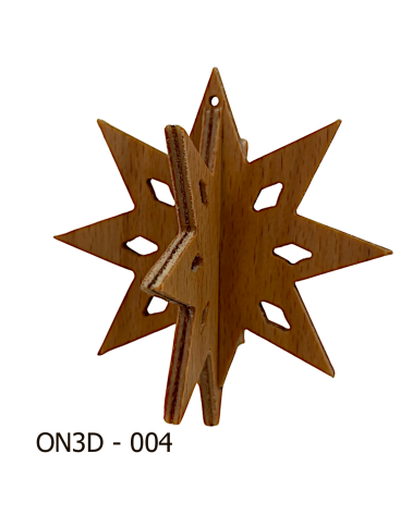 Vánoční ozdoba 3D nezdobená  ON3D 004