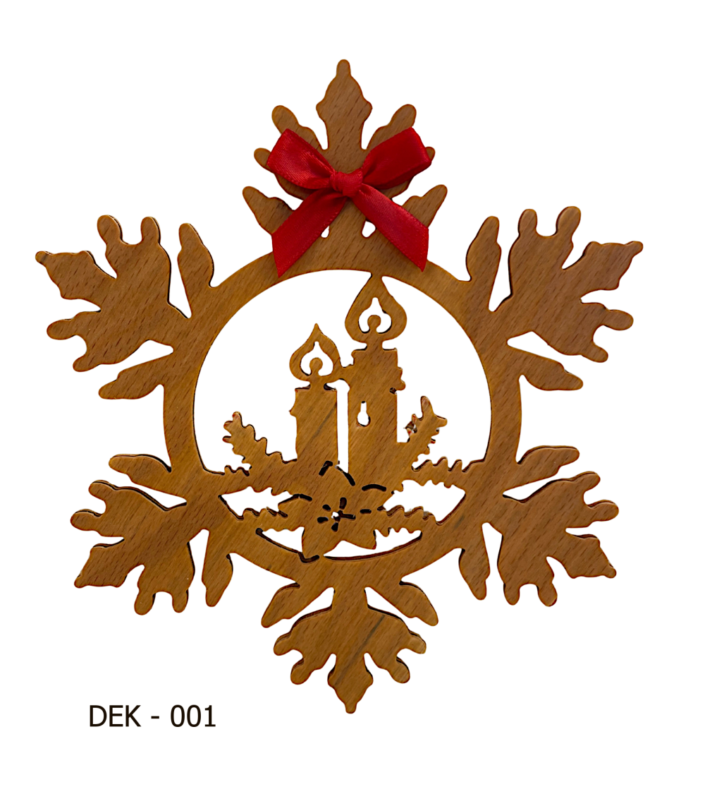 Vánoční dekorace zdobená  DEK 001