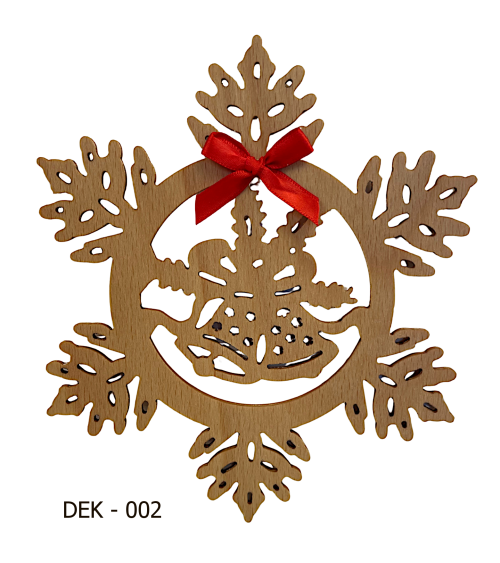 Vánoční dekorace zdobená  DEK 002